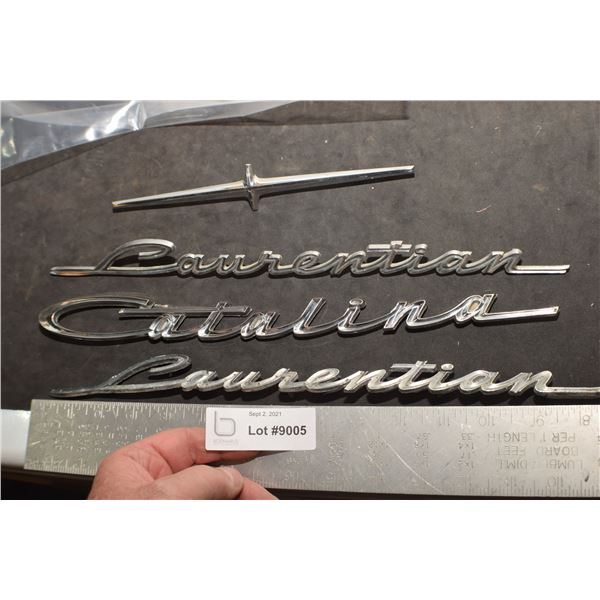 VINTAGE CAR EMBLEMS & SCRIPT EMBLEMS ...PONTIAC