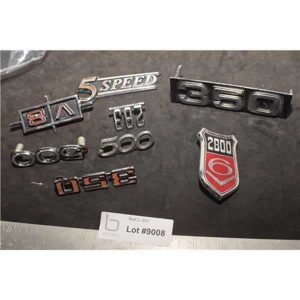 VINTAGE CAR EMBLEMS & SCRIPT EMBLEMS ... MISC