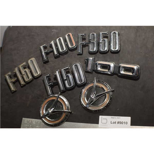 VINTAGE CAR EMBLEMS & SCRIPT EMBLEMS ...FORD ETC