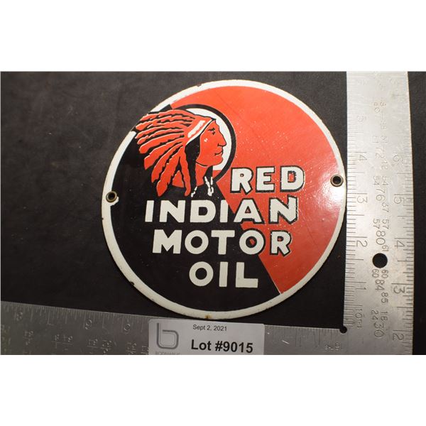 HEAVY  PORCELAIN RED INDIAN  SIGN FANTASY