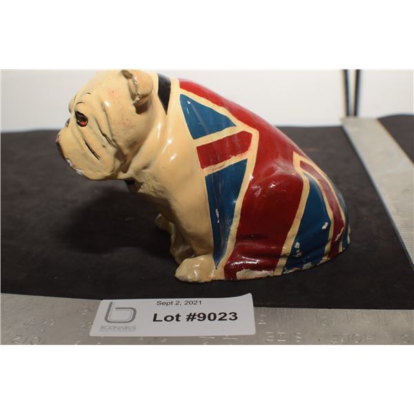 WW11 CHALKWARE BRITISH BULLDOG STATUE