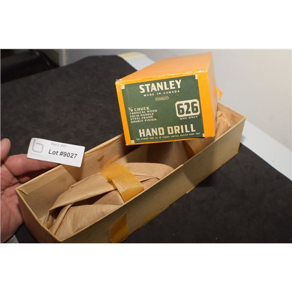 NOS STANLEY HAND DRILL ,FACTORY GREASED
