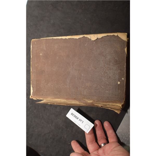 1846 ANTIQUE FARMERS CATTLE BREEDERS BOOK 700 PAGES , WORN