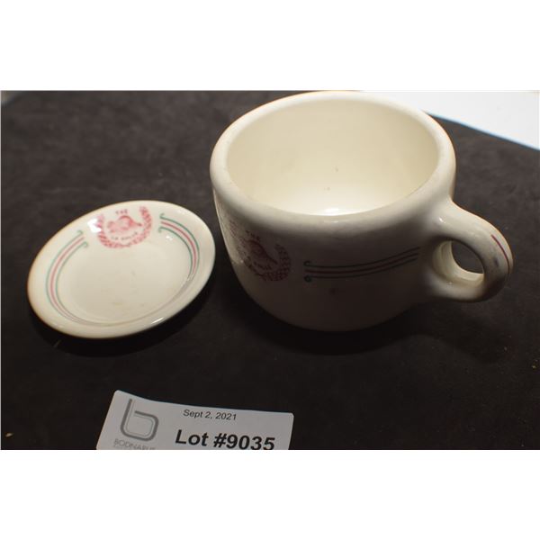 LA SALLE HOTEL MUG & BUTTER PAT