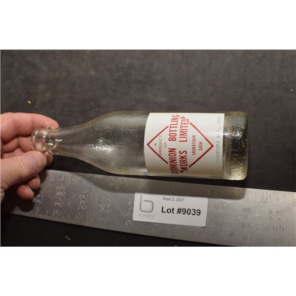 ANTIQUE SASKATOON SODA BOTTLE