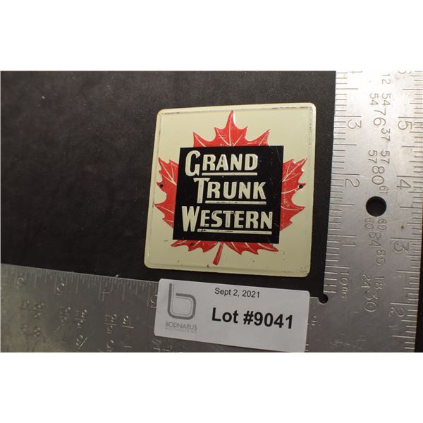 ANTIQUE 1953 WHEATIES CEREAL GRAND TRUNK WESTERN SIGN