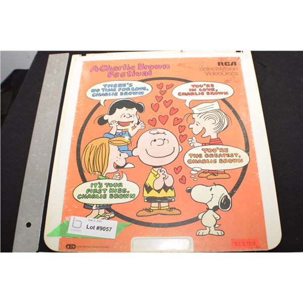 1971 PEANUTS CARTOON VIDEO DISC