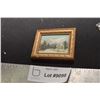 Image 1 : ANTIQUE SIGNED MINIATURE OIL PICTURE ART