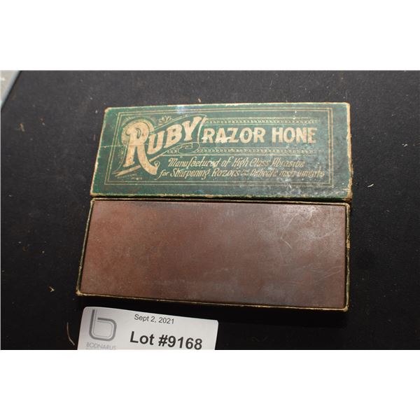 ANTIQUE RUBY RAZOR HONE