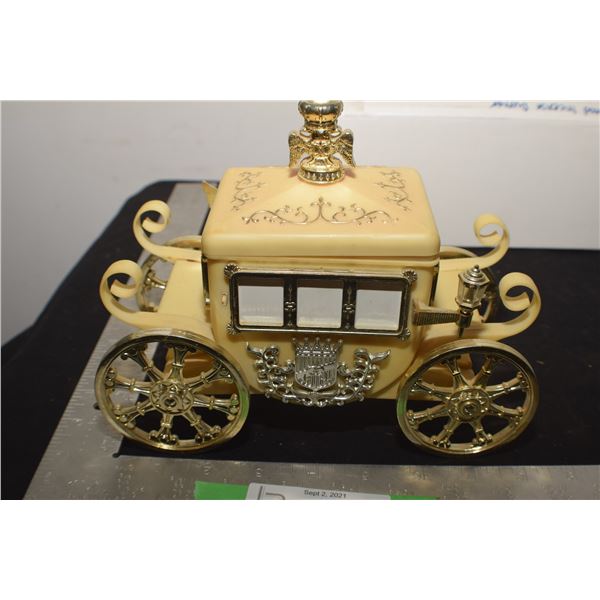 VINTAGE MUSIC BOX CARRIAGE KEEPSAKE BOX