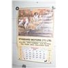 Image 1 : HUGE STANDARD MOTORS CHEVROLET HUNTING CALENDAR - 44"x30"