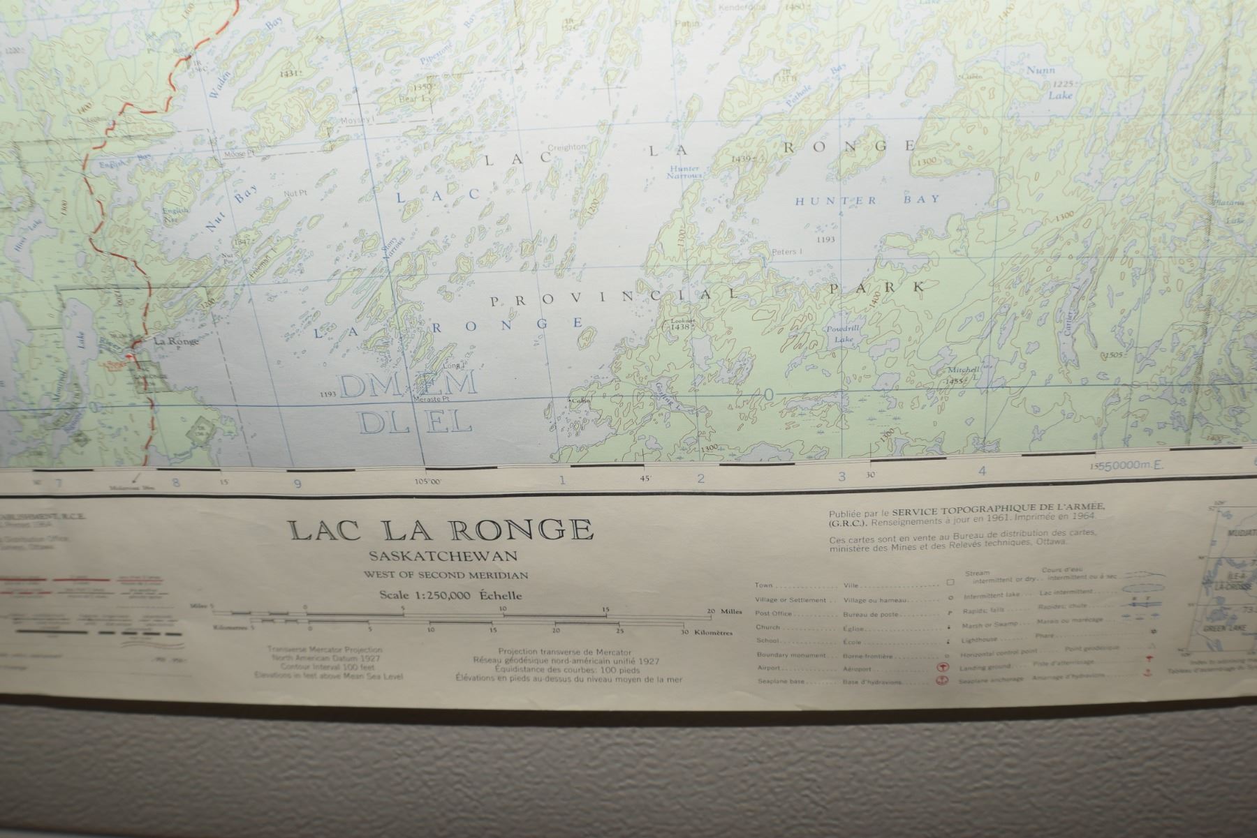 LAC LA RONGE MAP