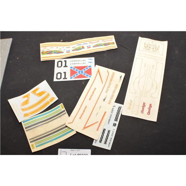 VINTAGE MODELS DECALS