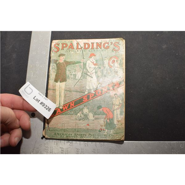 1928 SPALDING SPORTS CATALOG AND RULES