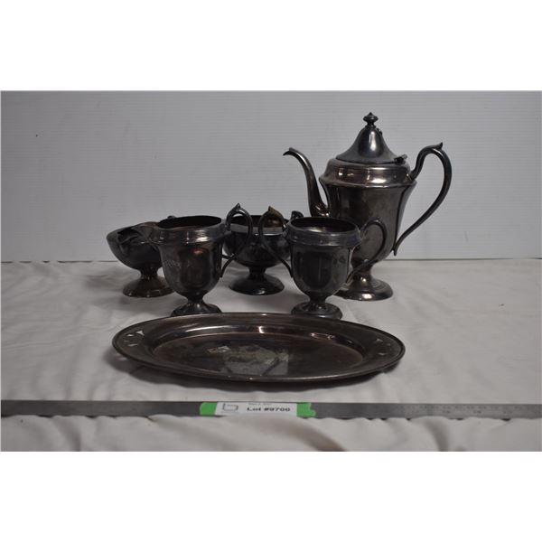 EP silverware coffee/creamer teapot