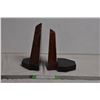 Stone (granite?) bookends - heavy