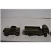 Image 2 : Dinky Toy Military Vehicles (3 missing wheels) with miniature soldiers inside