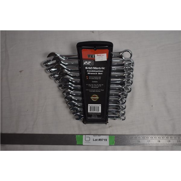 22 piece SAE/Metric wrench set