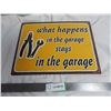 Image 1 : garage tin sign