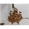 Image 3 : cast iron ship (12" tall) + furnace cover