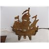 Image 4 : cast iron ship (12" tall) + furnace cover