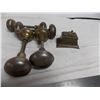 Image 6 : Brass Corkscrew, faucet, vintage switch, door knobs