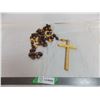 Image 1 : Large wooden rosary ~3 feet long