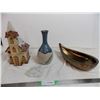 Image 1 : ceramic items - church, fruit bowl, vase