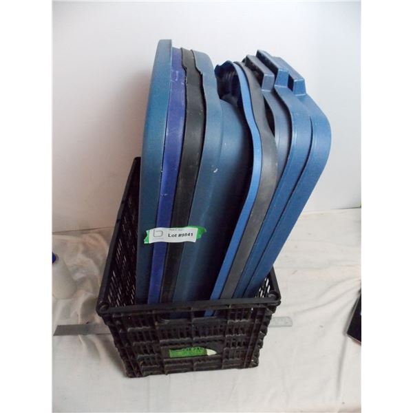 rubbermaid storage tote Lids (9 lids)