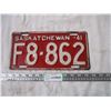 Image 1 : 1941 Sask Licence Plate