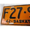 Image 2 : 1942 Sask Licence Plate