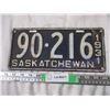 Image 1 : 1931 Sask Licence Plate