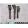 Image 1 : (2) Monkey Wrenches ,(1) Pipe Wrench