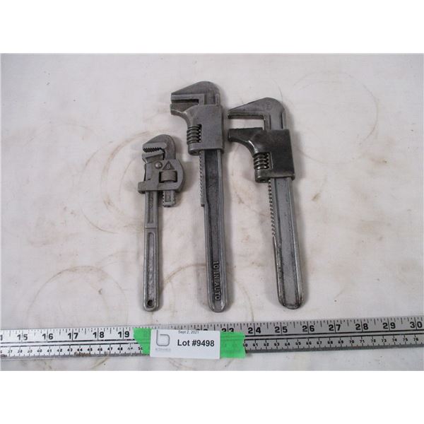 (3) Pipe Wrenches