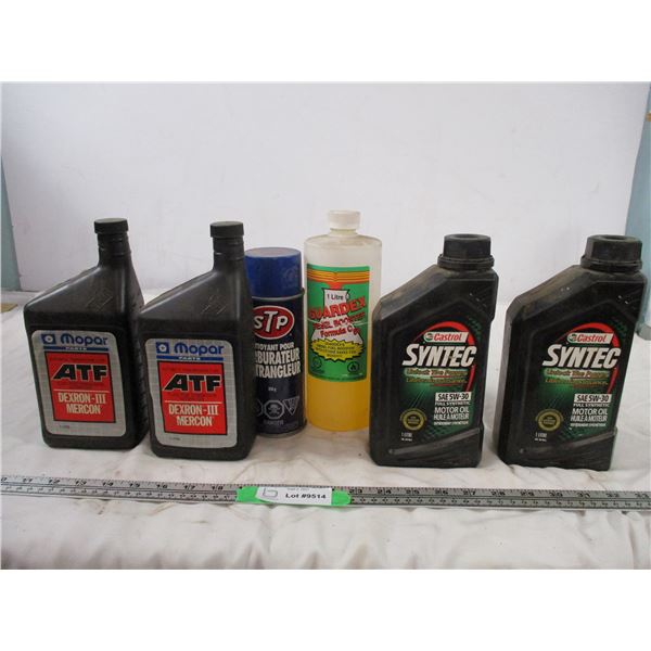 5W30 Synthetic 1 Litre Oil (1 Is Sealed) ATF Dexron III Mercon Both Full Plus Misc