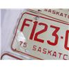 Image 3 : (2) Pairs of Sask Licence Plates 1975, 76 Plus 1 Other 1975