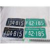 Image 1 : (2) Pairs of Sask Licence Plates 1962, 69