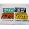 Image 1 : (4) 62, 63, 65, 67 Sask Licence Plate