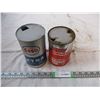 Image 1 : esso + coop oil cans (1 litre) empty