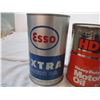Image 3 : esso + coop oil cans (1 litre) empty