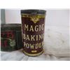 Image 3 : nabob cofee tin (no lid) magic baking powder tin