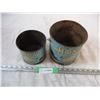 (2) pure canadian honey tins