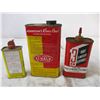 Image 3 : (3) vintage oil tins