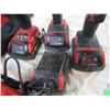 Image 2 : milwaukee - Kit (3) drills, 2 chargers, 4 battery's 18V - plus bag - working