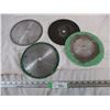 7.25-7.75 saw blades + cutoff disc (5 saw plates)
