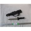 Image 1 : aqua lung US Divers knife + sheath 12.5"