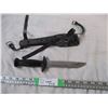 Image 1 : aqua lung US Divers knife + sheath 10.5"