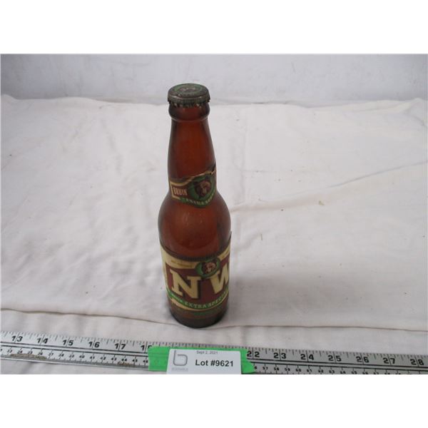 Vintage NW Beer Bottle with Label and Cap