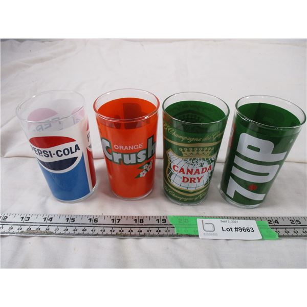 Vintage Pop Glass Tumblers