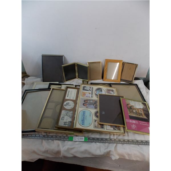 large lot of picture frames